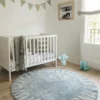 Alfombra lavable «ABC Natural Vintage Blue» de Lorena Canals