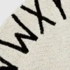 Alfombra lavable de Lorena Canals «ABC Natural Black»