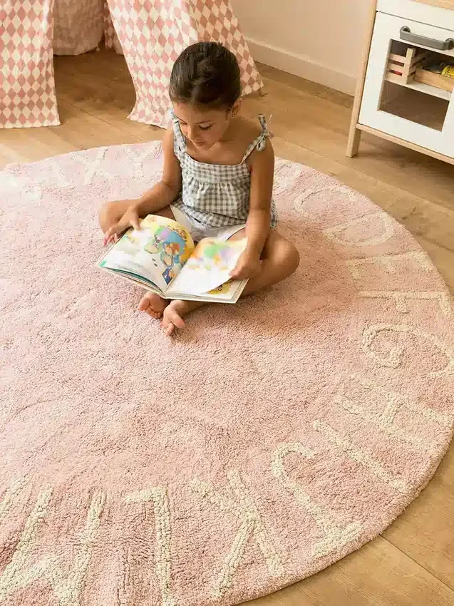 Alfombra lavable de Lorena Canals «ABC Natural Vintage Nude»