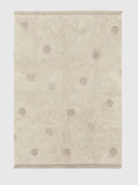 Alfombra lavable de Lorena Canals Hippy Dots Vintage Nude