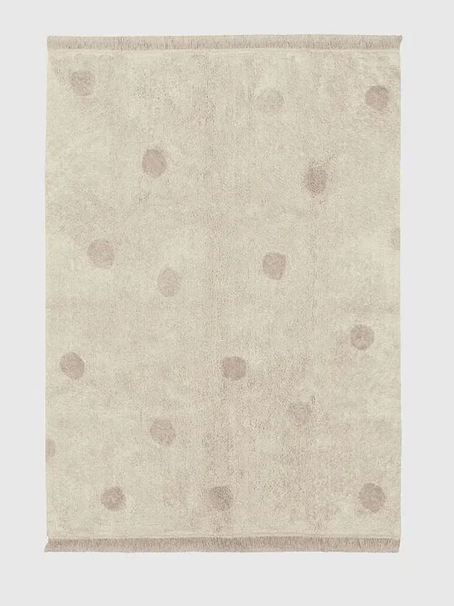 Alfombra lavable de Lorena Canals Hippy Dots Vintage Nude