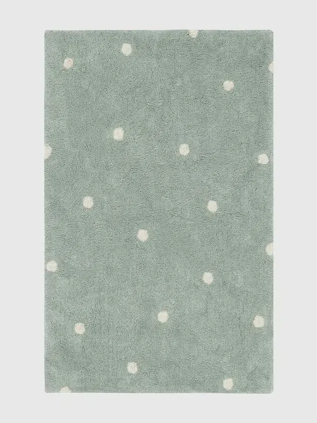 Alfombra lavable de Lorena Canals Mini Dot Blue Sage