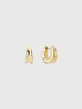 Aretes de aro tipo «huggie» mini de Ana Luisa Wade