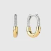 Aros de oro con micropavé «Brynley Mini» de Ana Luisa