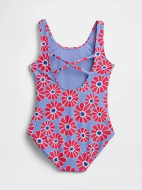 Bañador de una pieza con tirantes cruzados para niños