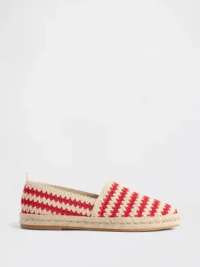 Bailarinas de espadrilla de croché