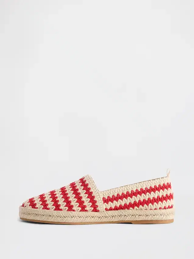 Bailarinas de espadrilla de croché
