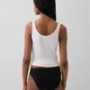 Bikini de algodón orgánico elástico con logotipo