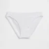 Bikini de algodón orgánico elástico con ribete de encaje