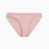 Bikini de algodón orgánico elástico con ribete de encaje, el más suave