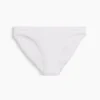 Bikini de algodón orgánico elástico con ribete de encaje, el más suave