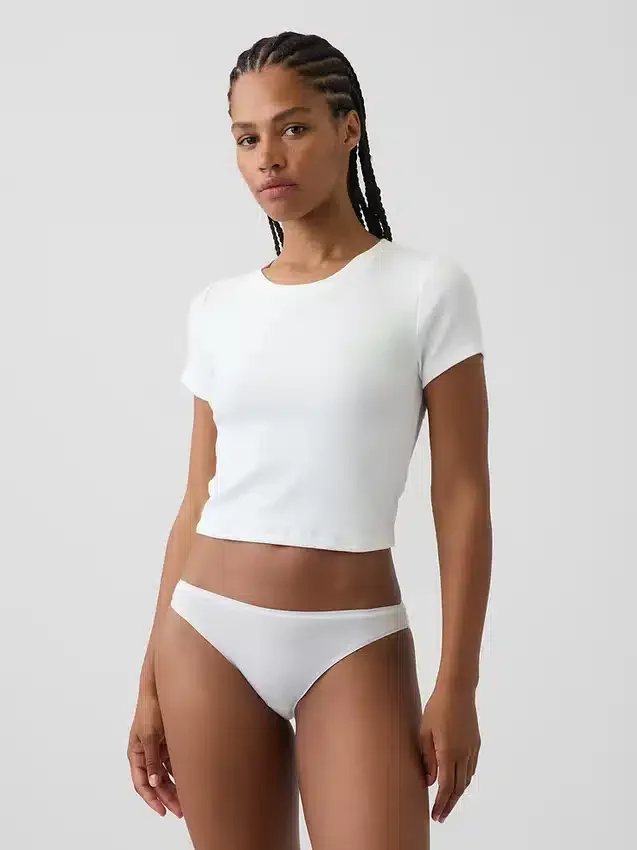 Bikini de algodón orgánico elástico súper suave