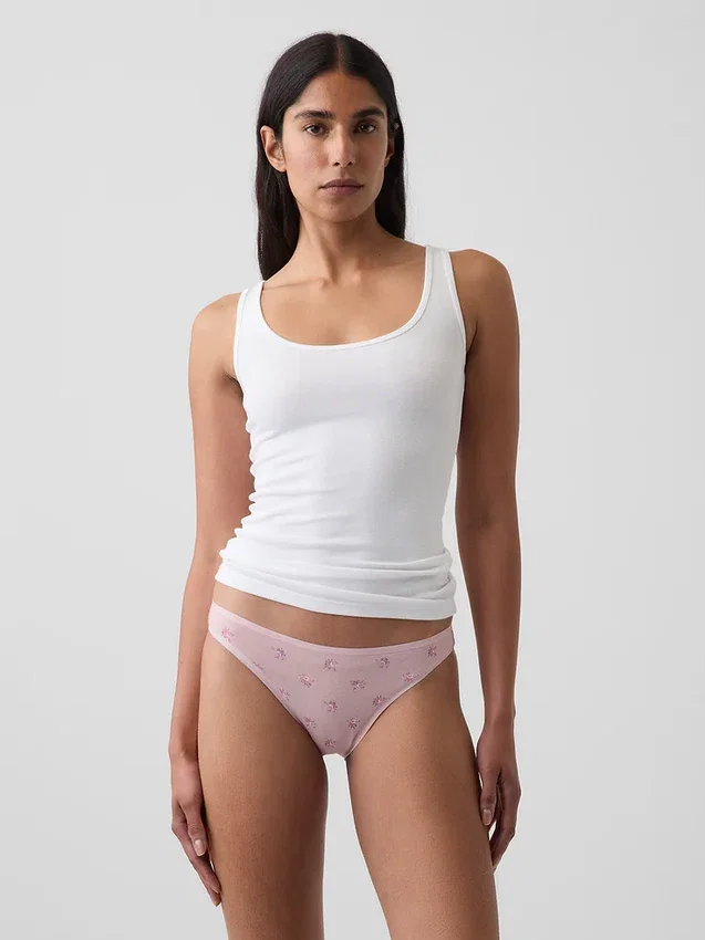 Bikini de algodón orgánico elástico súper suave