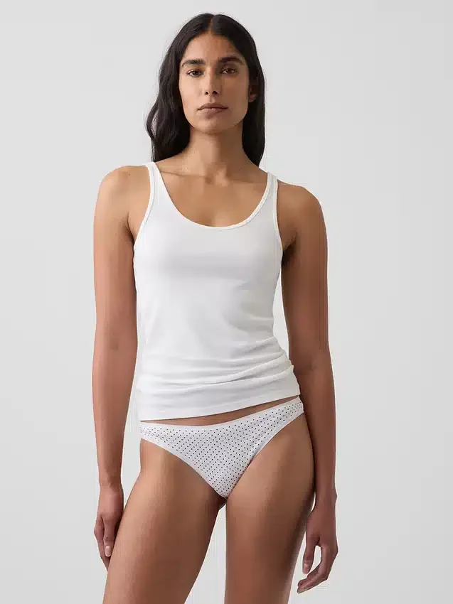 Bikini de algodón orgánico elástico súper suave