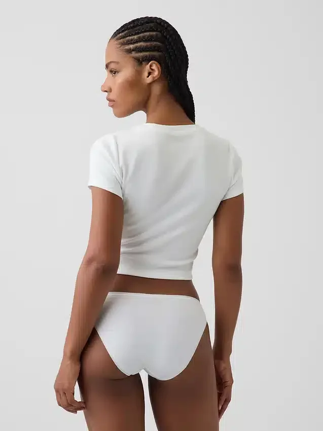 Bikini de algodón orgánico elástico súper suave