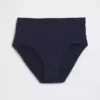 Bikini de cintura alta de algodón orgánico elástico