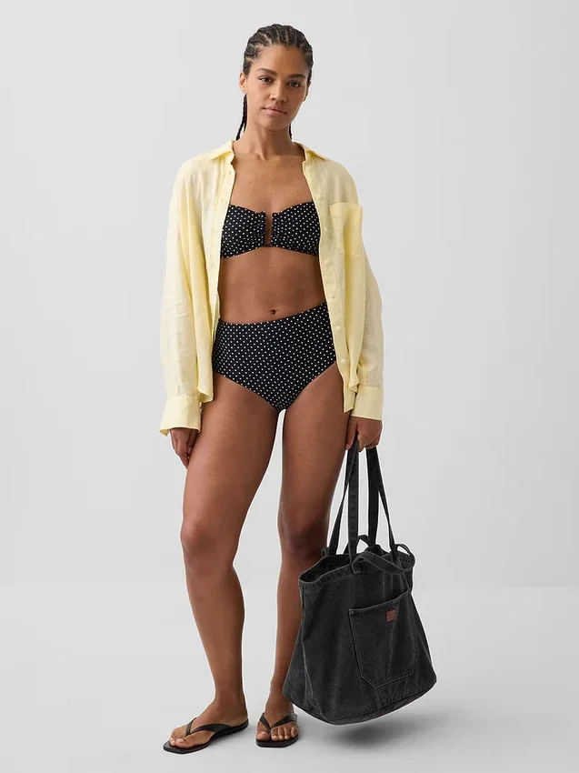 Bikini de talle alto para las partes de abajo
