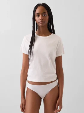 Bikini invisible de algodón orgánico elástico