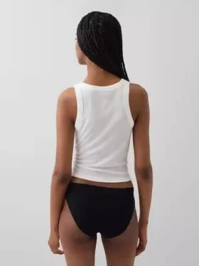 Bikini invisible de algodón orgánico elástico