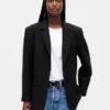 Blazer oversize de tejido elástico en dos direcciones
