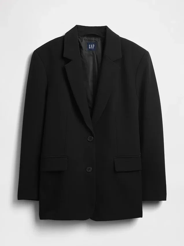 Blazer oversize de tejido elástico en dos direcciones