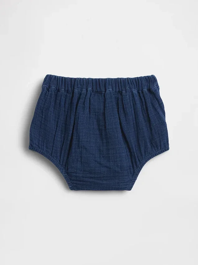 Bloomers de gasa de algodón estilo marinero para bebé