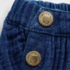 Bloomers de gasa de algodón estilo marinero para bebé