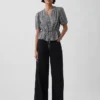 Blusa con lazo en la cintura