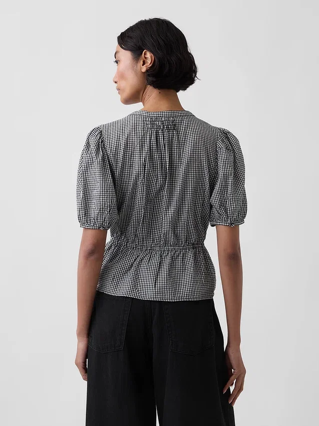 Blusa con lazo en la cintura