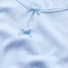 Blusa con lazo y punto calado para bebés y niños