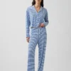 Blusa corta de pijama de modal súper suave