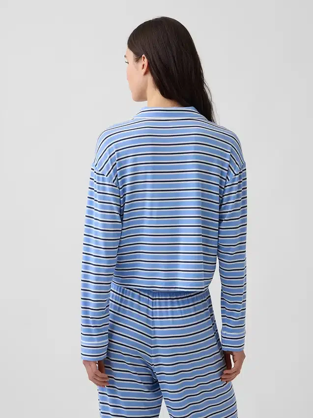 Blusa corta de pijama de modal súper suave