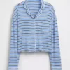 Blusa corta de pijama de modal súper suave