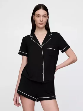 Blusa de pijama de modal ultra suave para la parte de arriba