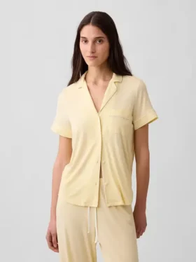 Blusa de pijama de modal ultra suave para la parte de arriba