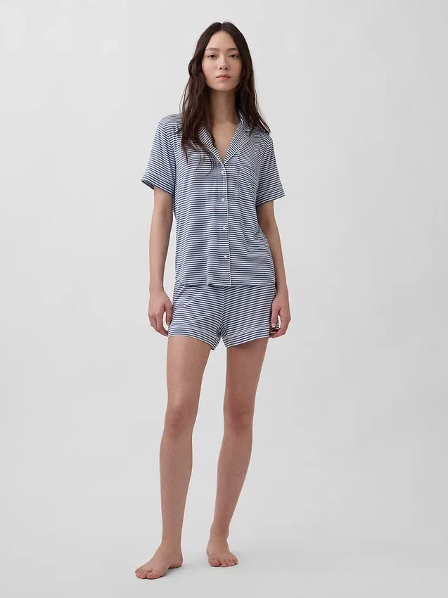 Blusa de pijama de modal ultra suave para la parte de arriba