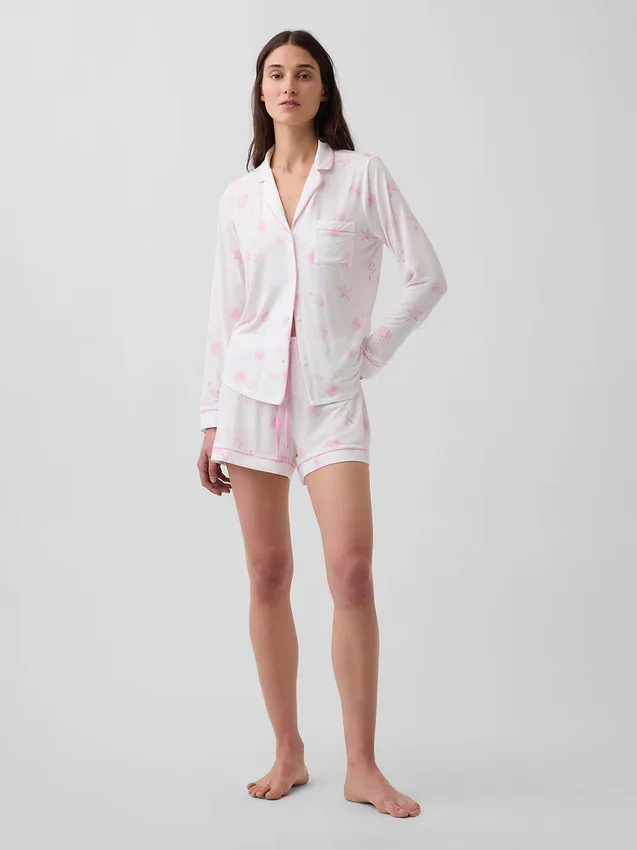 Blusa de pijama de modal ultra suave para la parte de arriba