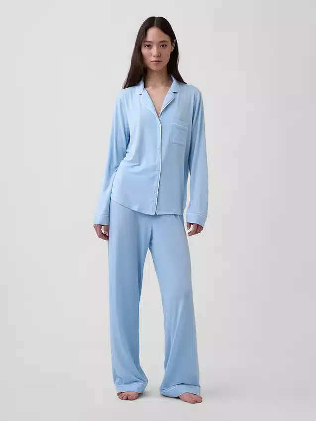 Blusa de pijama de modal ultra suave para la parte de arriba