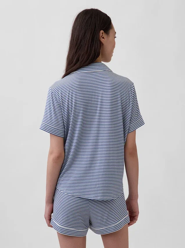 Blusa de pijama de modal ultra suave para la parte de arriba