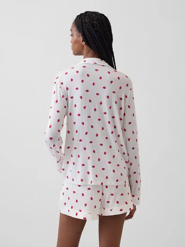 Blusa de pijama de modal ultra suave para la parte de arriba