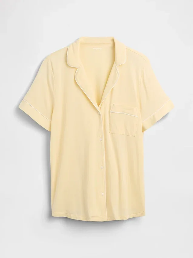 Blusa de pijama de modal ultra suave para la parte de arriba