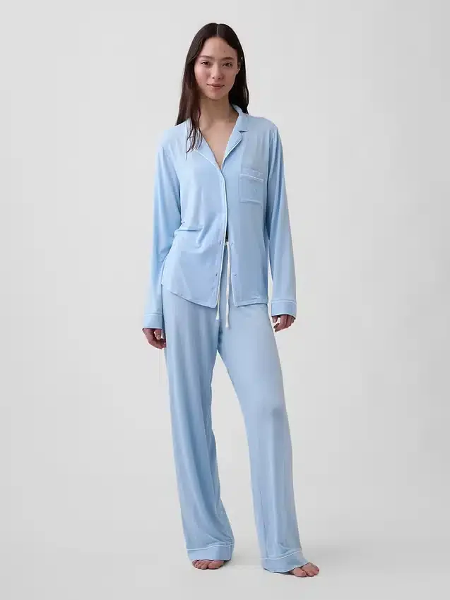 Blusa de pijama de modal ultra suave para la parte de arriba