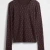 Blusa de pijama de punto calado