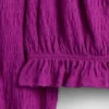 Blusa infantil con peplum arrugado