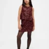 Blusa infantil con volantes y lentejuelas