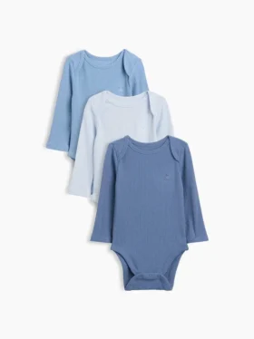 Body con bolsillo de canalé fino «Baby First Favorites» (paquete de 3)
