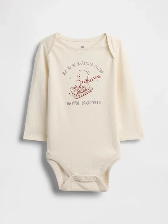 Body con diseño gráfico de algodón orgánico «Baby First Favorites»