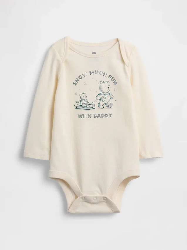Body con diseño gráfico de algodón orgánico «Baby First Favorites»