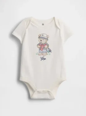 Body con diseño gráfico de algodón orgánico «Baby First Favorites»
