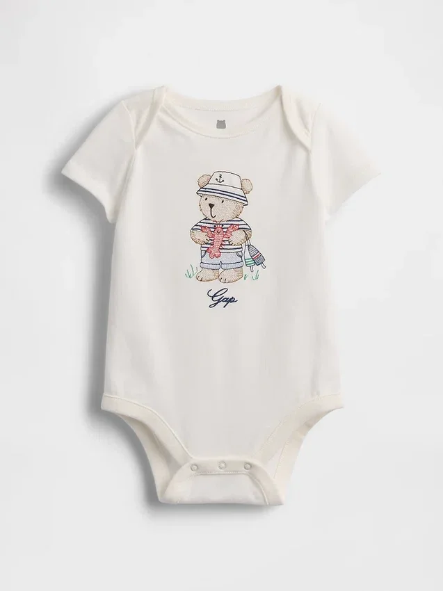 Body con diseño gráfico de algodón orgánico «Baby First Favorites»